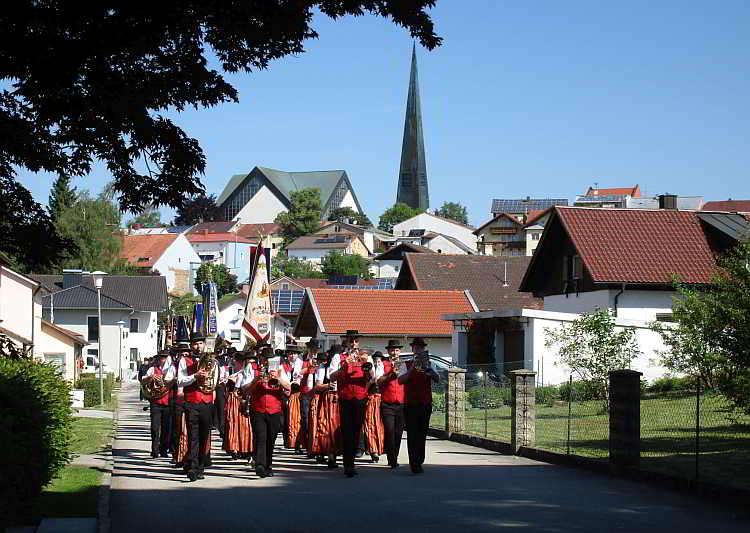 Fronleichnamsprozession in Wegscheid, Musikkapelle