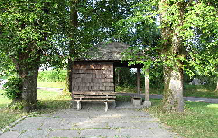 Die Kohlbauerkapelle, Hauptansicht. Hier ist gut rasten