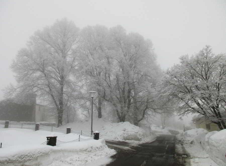 In Wegscheid gibt es immer wieder sehr schneereiche Winter, wie hier im Februar 2019